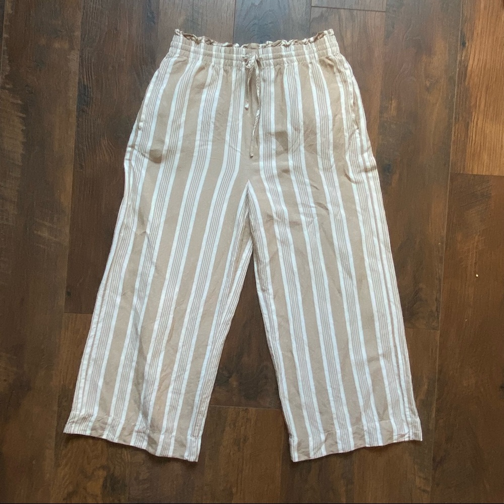 Madewell linen pants ankle-length